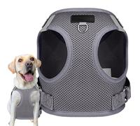 Pet Harness Adjustable, Small Dog Harness, Reflective Dog Harness, Adjustable Pet Strap with Reflective Strips and Tracker Slot for Small Dogs During Walking, Running, and Training