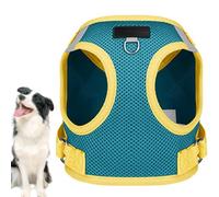 Pet Harness Adjustable, Small Dog Harness, Reflective Dog Harness, Adjustable Pet Strap with Reflective Strips and Tracker Slot for Small Dogs During Walking, Running, and Training