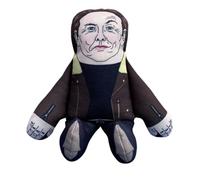 PET HATES TOYS Elon Musk Jouet couineur doux et double pour chiens de petite et grande taille