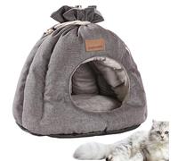 Pet Hideaway Pod - Tente pour Chat Portable, Nid Confortable Lavable, Lit Tapis Amovible | Garde-Corps Intérieur Structuré, Forme Intégrée Qui Offre Un Confort De Sommeil Sécurité Pour Chats Petits