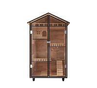 Pet Home Maison pour animaux de compagnie Villa pour chat Maison pour chat Armoire pour chat Cage d'élevage Cage pour chat double couche Maison pour chat surdimensionnée Litière pour chat Villa pour c