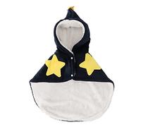 Pet Hooded Cloak for Dogs & Cats | Warm Flannel Cape Holiday Costume/Winter Hoodie/Soft Blanket | Snap Button Design, Skin Friendly & Machine Washable (M)