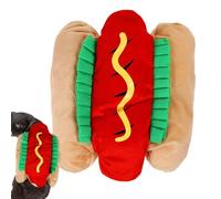 Pet Hot Dog Costume, Funny Dog Cosplay, Burger Design Dog Costume, Cute Food Dog Coat, Cosplay Pet Accessoires, Multi-Functional Cute Food Dog Coat with Burger Design for Theme Parties and Cosplay
