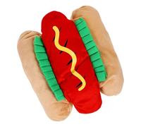 Pet Hot Dog Costume | Funny Dog Cosplay Outfit | Hot Dog Design Dog Costume | Cute Dog Cosplay Accessories | Dog Photo Props Costume Comfortable and Soft Fabric for Dogs
