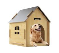 Pet House, Pet Shelter Outdoor, Wooden Dog House, Weatherproof Kennel for Dog, Wooden Dog House, Outdoor Shelter for Cats, Weatherproof Puppy Cage for Cats, Dogs, Kitten, Pets