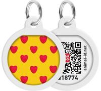 Pet ID Tag pour chien chat avec QR Passport Système global de recherche d'animaux perdus Digital ID chien Tag Geometry