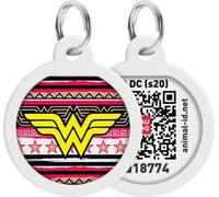 Pet ID Tag pour chien chat avec QR Passport Système global de recherche d'animaux perdus Digital ID Dog Tag Wonder Woman 4