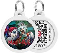 Pet ID Tag pour chien chat avec QR Passport Système global de recherche d'animaux perdus Digital ID Dog Tag Crazy Love