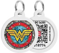 Pet ID Tag pour chien chat avec QR Passport Système global de recherche d'animaux perdus Digital ID Dog Tag Wonder Woman 2