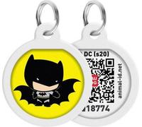 Pet ID Tag pour chien chat avec QR Passport Système global de recherche d'animaux perdus Digital ID Dog Tag Batman Cartoon