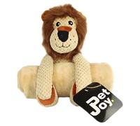 Pet-Joy DoggyToy Buddies 2-En-1 Peluche Lion Pour Chiots 25x27 Cm