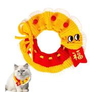 Pet Knitted Collar, Puppy Bib Collar, Adjustable Pet Collar, Cat Puppy Neck Collar, Adjustable Cute Collar Bib for Cats and Dogs for Birthday Photography Props
