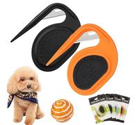 Pet Knotting Comb, Pet Dematting Combs, Detangler Massage Comb for Cats Dogs, Pet Grooming Accessories Eliminates Tangles, Knots and Loosse Hair (2pcs-1)