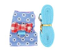 Pet Lash Harnness Set Brewable Sangle de la Sangle de la Poitrine Corde pour Le Hamster de Lapin Hamster Guinée Pig Small Animal Pet Supplies (XS)