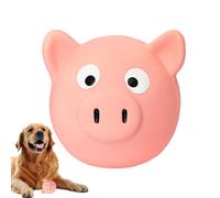 Pet Latex Toys - Grunting Pig Dog Toy Squeaker for Puppy Chew Play | Small Pacifier Pig Model Ball, Cute Funny Latex Toy with Tongue Squeak, Sensory Interactive Plaything for Small Medium Dogs