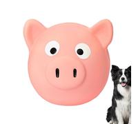 Pet Latex Toys, Squeaker Puppy Chew, 2.3x2.3 Inches Durable Funny Pig with Tongue Design, Squeaky Sound Sensory Play, Small Pacifier Shape, Squeaky Toy for Home, Indoor Outdoor Training and Fun Use