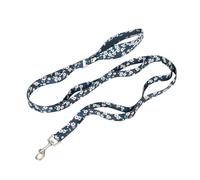 Pet Leash， Laisse for Animaux de Compagnie en Polyester Floral TLL3112, poignée Multi-Positions, Douce et Durable,for Pets(Saxony Blue,M)