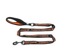 Pet Leash， Laisse réfléchissante Anti-éclatement en Nylon for Chiens et Chats de Petite/Moyenne/Grande Taille,for Pets(Black-Orange,S)