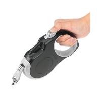 Pet Leash， Laisse rétractable for Animaux de Compagnie TLL5001, Crochet en Alliage de Zinc Anti-éclatement, Sangle en Polyester,for Pets(Fuchsia-Angel Blue,M)