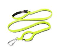 Pet Leash， Mousqueton réfléchissant de Points de Laisse de Chien d'élastique Mains Libres for Les Chiens de Taille Moyenne,for Pets(Yelllow,M)