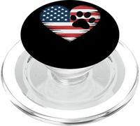 Pet Lover Dog Cat Owner Independence Day 4 Juillet PopSockets PopGrip pour MagSafe