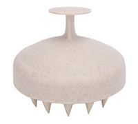 Pet Massage Brush, Pet Bath Brush Cat Bath Brush Multifunctional Soft Silicone Grooming Tool for Massage Bathing Hair Removal Cleaning for Cats Dogs Small Animals 3.1 Inch (Beige)