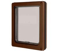 Chatière pour chien et chat double sens Kerbl Mate - marron - 290x350 mm