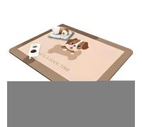 Pet Mats, Anti-Slip Absorbent Pet Training Mat, Reusable Waterproof Urine Pad Protector for Puppy Potty Training, Food and Water Bowl Area, Indoor Floor Shielding Solution