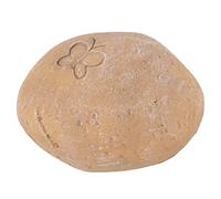 Pet Memorial Garden Stone | DIY Flutter Print Pet Grave Marker | Weather - Proof Composite Memorial for Cat/Dog/Backyard | Personalized Pet Keepsake Present (Sand Yellow)