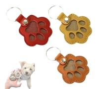 Pet Memorial Gifts for Dog Cute Leather Memorial Collection of Cat and Dog Fur Creative Pet Cats and Dogs Hair Decorations (C)
