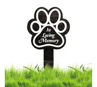 Pet Memorial Grave Marker - Pierre commémorative pour animaux de compagnie, mémorial de jardin extérieur | Décorations de patio commémoratives du jardin du cimetière des chiens, marqueur de tombe