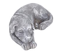 Pet Memorial Tombstone Imitation Resin Resin Pet Grave Marker pour chats chiens Permanent commémoratif La pierre de tête de la pierre tombale à la pelouse du jardin extérieur (Dog ornament Model B