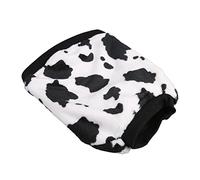 Pet Milk Cow Imprimer des Vêtements, Chien d'hiver pour Chien Mignon Motif épais Empêcher Les Vêtements, Adorables Costumes Costumes Perdants de Cheveux en Coton Doux Pyjama Chiot pour Les Petits (M)
