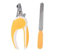 Pet Nail Clippers & File Set | Dependable Stainless Steel Grooming Tool for Dogs & Cats | Ergonomic Secure Handle, Safe Quick Trim (Orange)