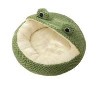 Pet Nest Hiver Chaud Chien Den Cat Villa Peluche Animaux Matelas Petite Forme Semi Enfermé Chaton Chiot Maison Fournitures pour Animaux (Couleur : Fosse circulaire, Taille : S Moins de 4,5 kg)