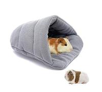 Pet Nest Rabbit Cotton Cat Nest Semi Enclosed Warm Slippers Hamster Dutch Pig Sleeping Bag, Gris