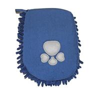 Pet Noodle Gant de séchage en microfibre super absorbant pour chat ou chien Bleu