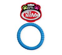 PET NOVA DOG LIFE STYLE Anneau jouet 9.5 cm, bleu, goût menthe