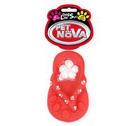 PET NOVA Dog Lifestyle Flapper "Flip flop" jouet pour chien 15cm rouge