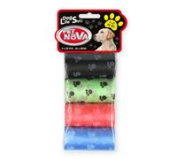 PET NOVA Dog Lifestyle Sacs à excréments, 4 rouleaux de 20 sacs
