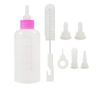 Pet Nursing Bottle Kit - Bouteille d'alimentation pour chaton de 60 ml | avec ouvre-trou de brosse et tétine, matériau PP léger, avec de longs petits | Accessoire de soins utiles pour animaux