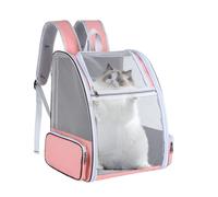 Pet Outing Backpack, Ventilated Design Dog and Cat Carrier Backpack, Sturdy Outdoor Pet Travel Bag for Walking, Camping, with Breathable Mesh Panels and Secure Fit for Small Pets 42x38x32cm