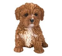 Pet Pals PP-CAV7-F Cavapoo en chocolat | Décoration de maison ou de jardin en résine
