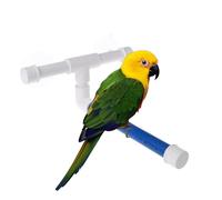 Pet Parrot Bath Perch, Suction Cup Bird Stand Toy, Cage Accessory 8.27x9.45x3.94 inches, Comfortable Non-Slip Standing Rack for Parakeet Cockatiel Macaw Shower Window Mirror Use