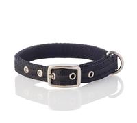 Pet Passion Collier réglable en ruban recyclé pour chien toutes races d'animaux Noir Taille L