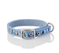 Pet Passion Collier réglable pour chien en ruban recyclé pour toutes les races d'animaux - Camouflage bleu marine - Taille M