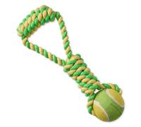 Pet Passion Jouets à mâcher et à tirer en coton bio pour toutes les races d'animaux de compagnie, jaune, taille unique