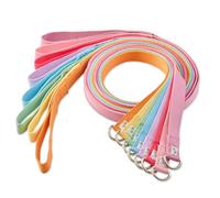 Pet Passion Lot de 8 laisses à Enfiler pour Chien dans Les Couleurs de l'arc-en-Ciel, 2,1 m, pour Toutes Les Races d'animaux de Compagnie, Rose Arc-en-Ciel, Taille Unique