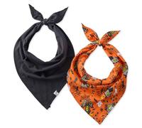 Pet Passion Lot de Bandanas 100% Coton Bio pour Chiens de Petite, Moyenne et Grande Taille, Effrayant, XS/S