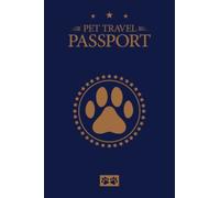 Pet Passport & Medical Record, for Pet Health and Travel Size 4"x 6": with a normal passport size this Pet Health & Vaccine Track Journal Notebook, ... Record Book For Pet Lovers Dogs Puppies